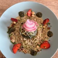 Stuffed zucchini  at Le Jardin in Biarritz