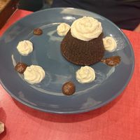 Local Basque cake   at Le Jardin in Biarritz