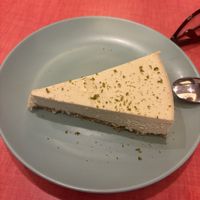 Lime cheezecake   at Le Jardin in Biarritz