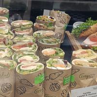 Vegan burrito at ATH - Gregory's - Departures in Athens