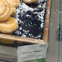 Vegan doughnut at ATH - Gregory's - Departures in Athens