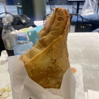 Spinach pie  at ATH - Gregory's - Departures in Athens