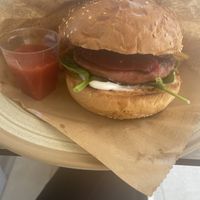 Vegan amaze burger   at Mezzino Snack Bar in Dubrovnik