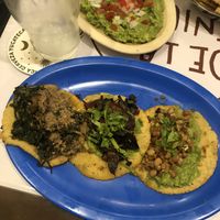Three vegan tacos  at Taqueria De La Union in Merida
