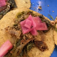 Chaya kabax taco  at Taqueria De La Union in Merida