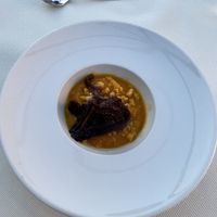 Greetings from the kitchen (creamy soup and sundried tomatoes)  at Anima & Cuore in Galatina