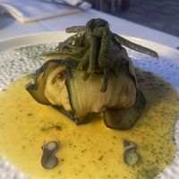 Aubergine pie stuffed with vegetables   at Anima & Cuore in Galatina