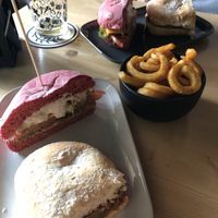 shared: Super Mario Bros Burger & Quattro di Mattina Sandwich   at Rutz in Somma Lombardo