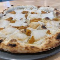 12” vegan four cheese pizza, 380 baht (plus 7% tax)  at Vegano in Bangkok