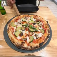 Vegan pizza  at Vegano in Bangkok