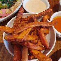 sweet potato fries and chipotle ranch  at Veggie Grill by Next Level in Beaverton