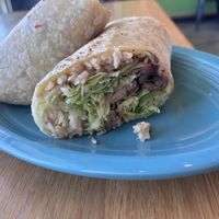 Steak burrito  at Next Level Veggie Grill in Beaverton