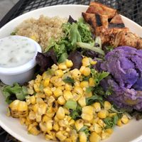 the most delicious salad at Next Level Veggie Grill in Beaverton