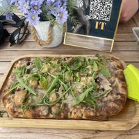 Truffle pizza  at Bresca - San Antonio in Ibiza