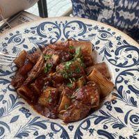 Black olive pasta   at Bresca - San Antonio in Ibiza