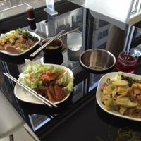 Round one of our buffet! Time to chow.... at Zhong Nong Jian Kang Jia Yuan in Kunming