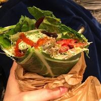 Mediterranean Wrap- GET THIS. at PEACE PIES in Encinitas