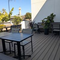 Outside patio at PEACE PIES in Encinitas