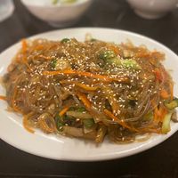 Japchae with veggies only   at Hokkaido Ramen in Orange