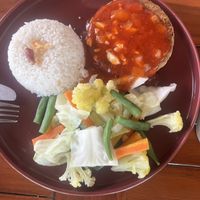 Tempeh steak  at Cookies Coffee Shop and Foods in Lembongan