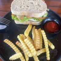 Tempeh burger   at Cookies Coffee Shop and Foods in Lembongan