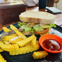 Tempeh sandwichh  at Cookies Coffee Shop and Foods in Lembongan