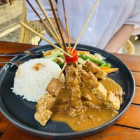 And yet another tempeh satay  at Cookies Coffee Shop and Foods in Lembongan