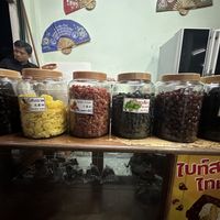 Dried fruits for sale   at Salima Restaurant in Mae Salong