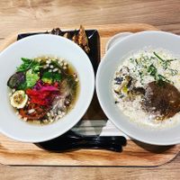 Plantbased ramens  at Ippudo 博多 一風堂 Plant Based Studio in Tokyo