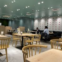 Inside dining area  at Ippudo 博多 一風堂 Plant Based Studio in Tokyo