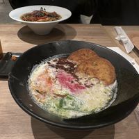 Plant based tonkotsu   at Ippudo 博多 一風堂 Plant Based Studio in Tokyo
