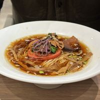 Plant based shoyu ramen  at Ippudo 博多 一風堂 Plant Based Studio in Tokyo