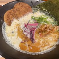 Vegan tonkotsu  at Ippudo 博多 一風堂 Plant Based Studio in Tokyo