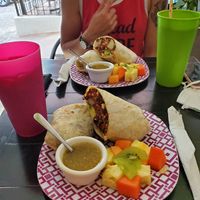 Vallarta Sur Wrap veganized at Salud Super Food in Puerto Vallarta
