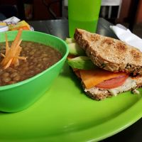 White bean and avocado sandwich at Salud Super Food in Puerto Vallarta