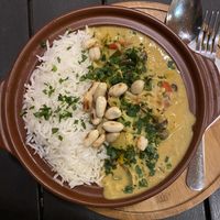 Thai curry  at Carob Restaurant in Amman