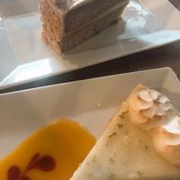 Banana cake and key lime cheesecake  at The Cafe in Key West