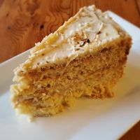 Scrumptious coconut cake at The Cafe in Key West