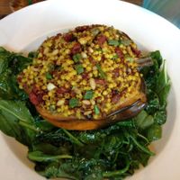 Stuffed acorn squash at The Cafe in Key West