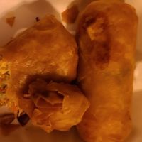 Vegan Spring Rolls.  ....super greasy at The Cafe in Key West