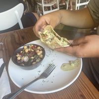 Falafel w/ Israeli salad  at The Cafe in Key West