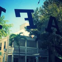 Front window at The Cafe in Key West