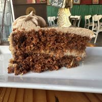Carrot Cake (tastes moist, a hint of a spice cake & so decadent!!)  at The Cafe in Key West