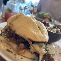 Pepper steak and Swiss   at The Cafe in Key West