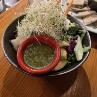 Pizza’s side salad  at The Cafe in Key West