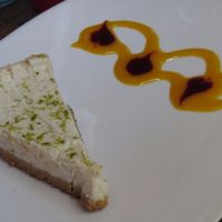 Vegan Key Lime Cheesecake at The Cafe in Key West