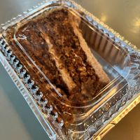 Yummy carrot cake to go!!!  at The Cafe in Key West