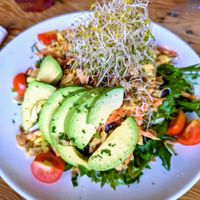 Curried "chicken" salad - big enough for two people or two meals! at The Cafe in Key West