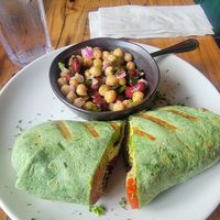 Blackened tofu wrap at The Cafe in Key West