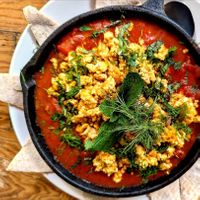 Shakshuka with tofu scramble #Veganuary at The Cafe in Key West